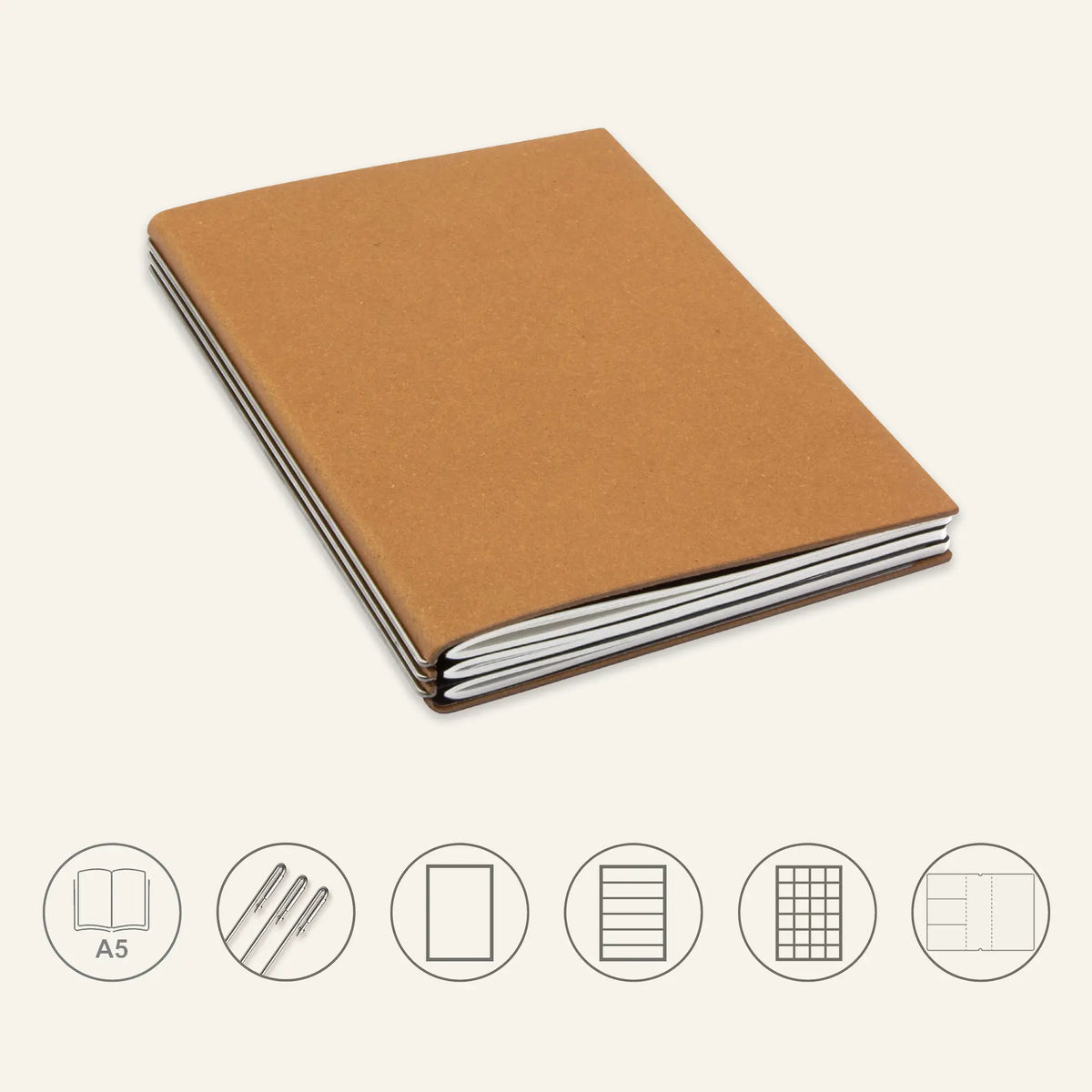 A5 STEEL Komplettpaket - Notizbuch