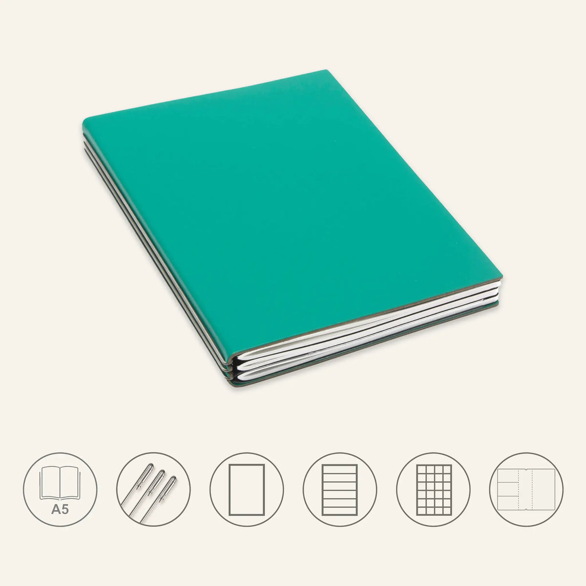 A5 STEEL Komplettpaket - Notizbuch
