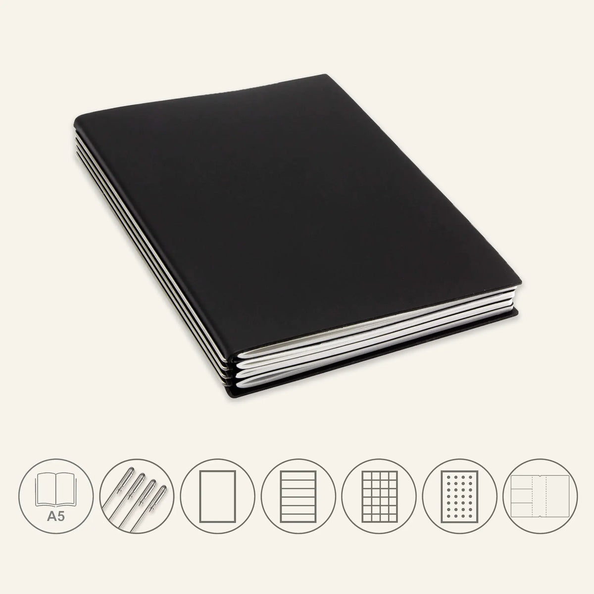 A5 STEEL Komplettpaket - Notizbuch