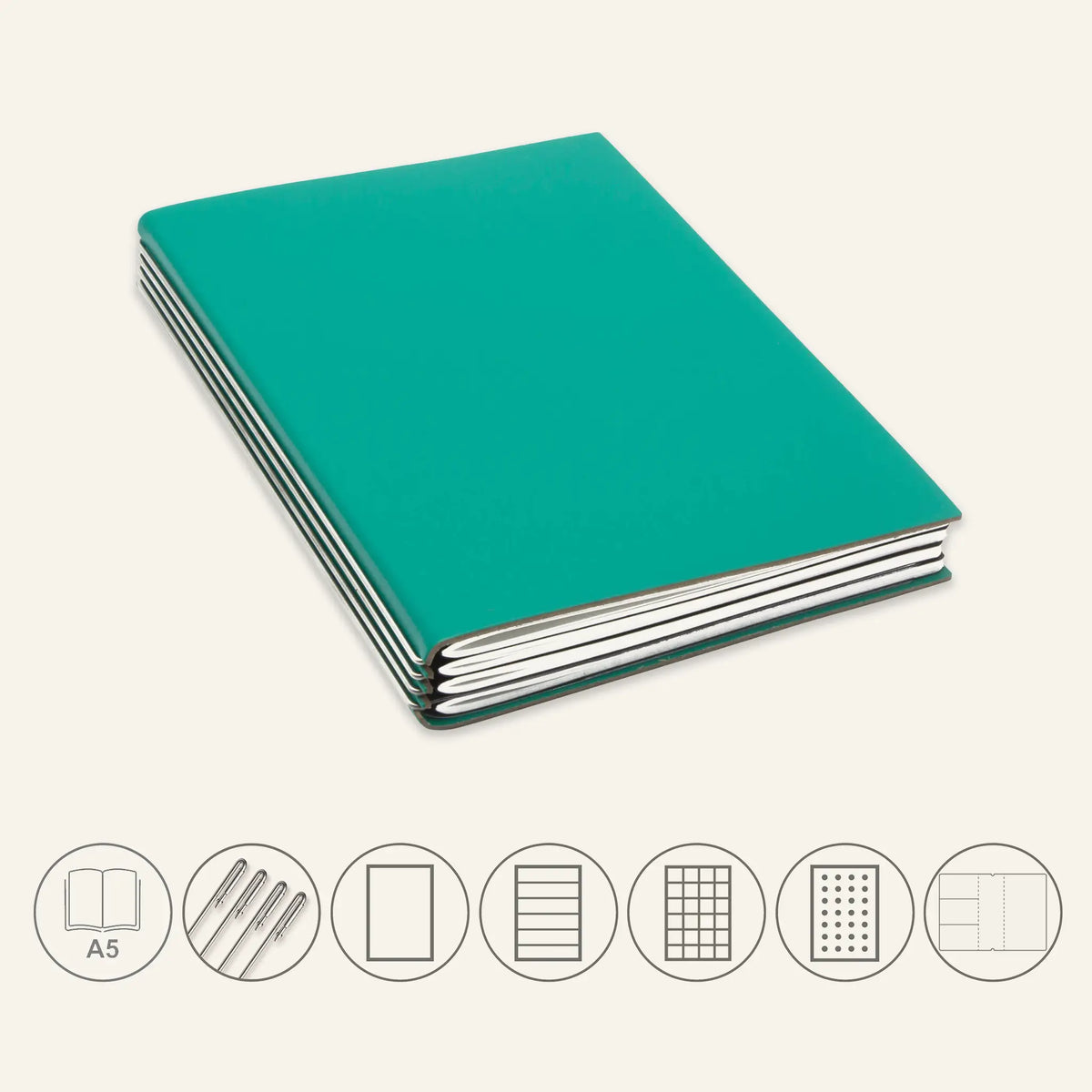 A5 STEEL Komplettpaket - Notizbuch