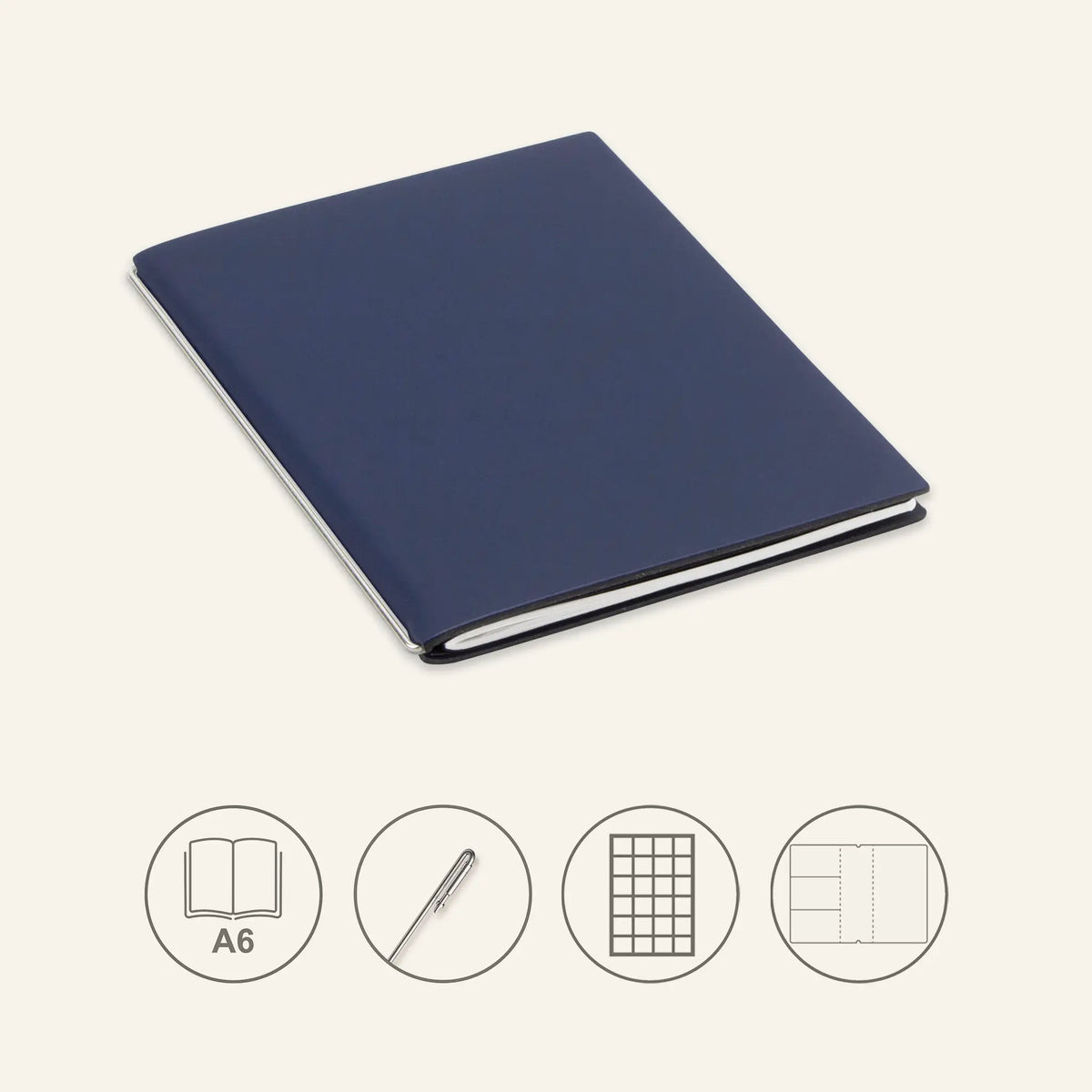 A6 STEEL Komplettpaket - Notizbuch