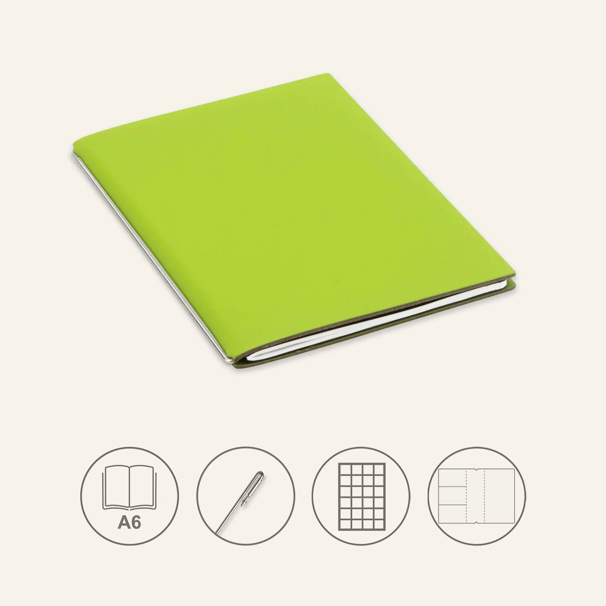 A6 STEEL Komplettpaket - Notizbuch