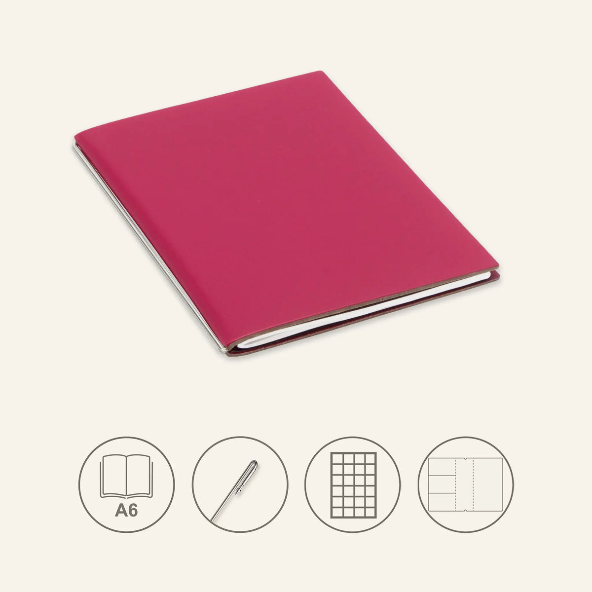 A6 STEEL Komplettpaket - Notizbuch