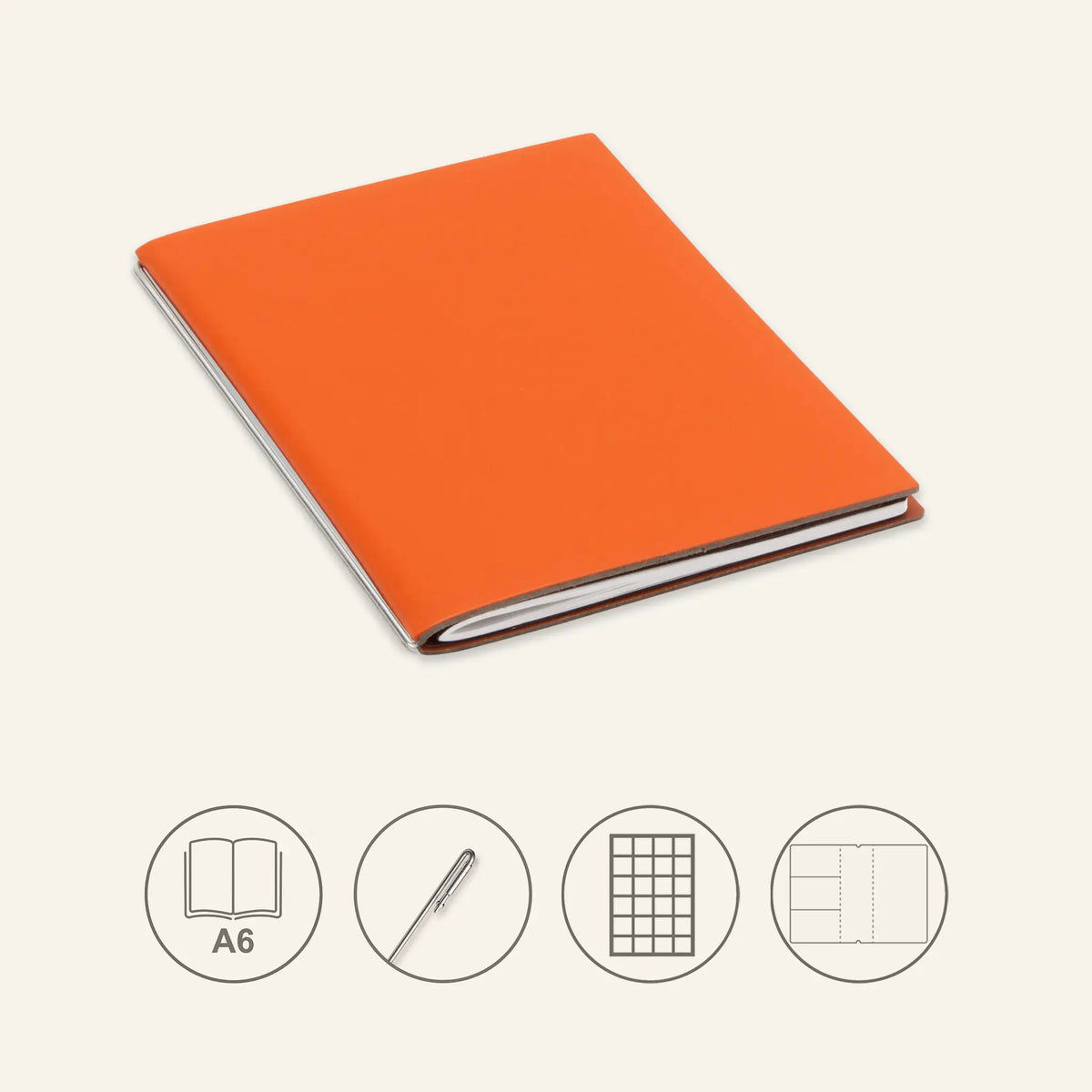 A6 STEEL Komplettpaket - Notizbuch