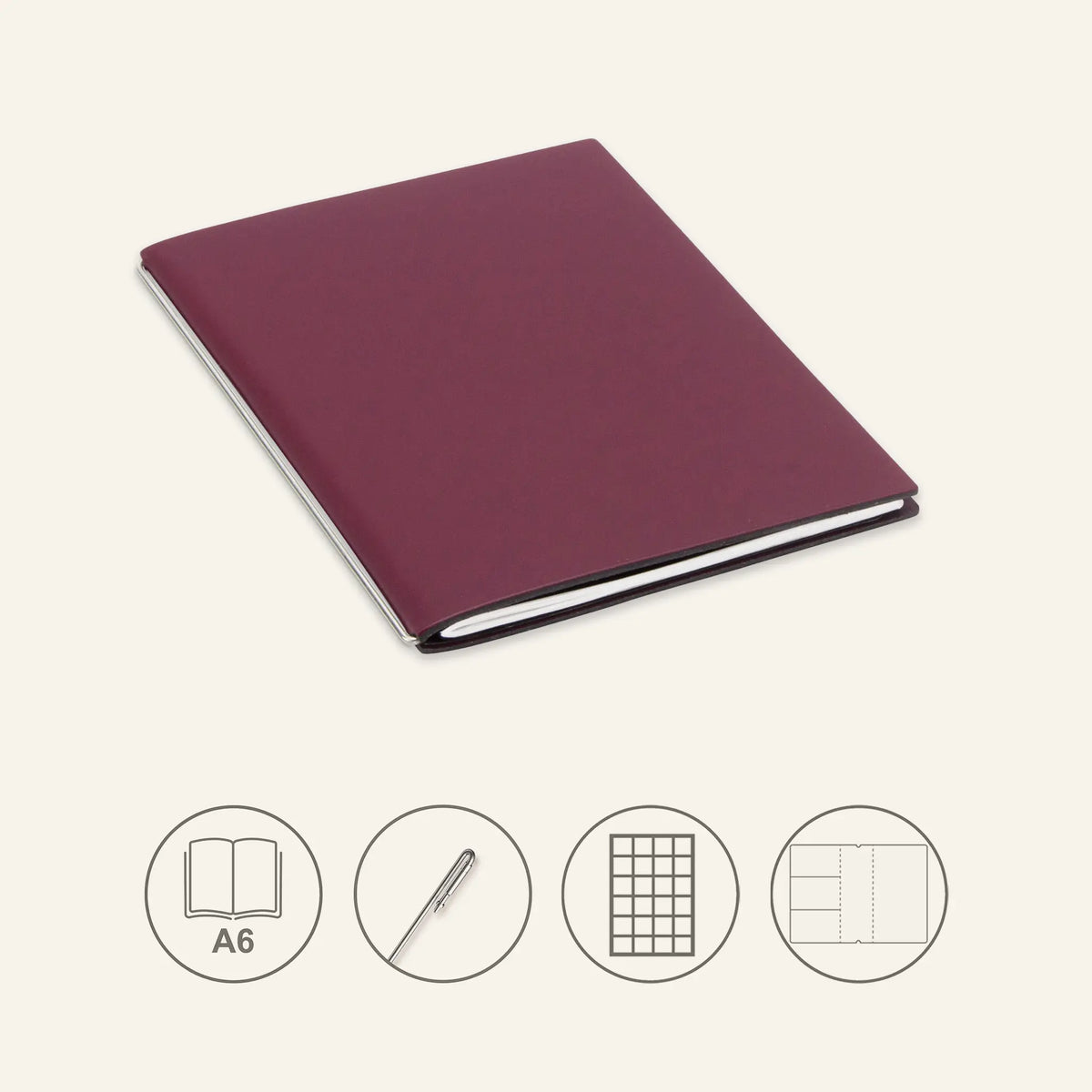 A6 STEEL Komplettpaket - Notizbuch