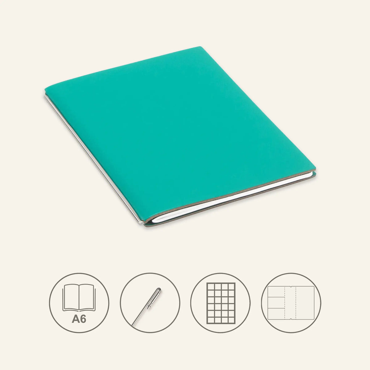 A6 STEEL Komplettpaket - Notizbuch