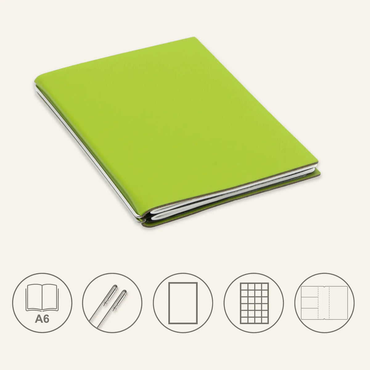 A6 STEEL Komplettpaket - Notizbuch