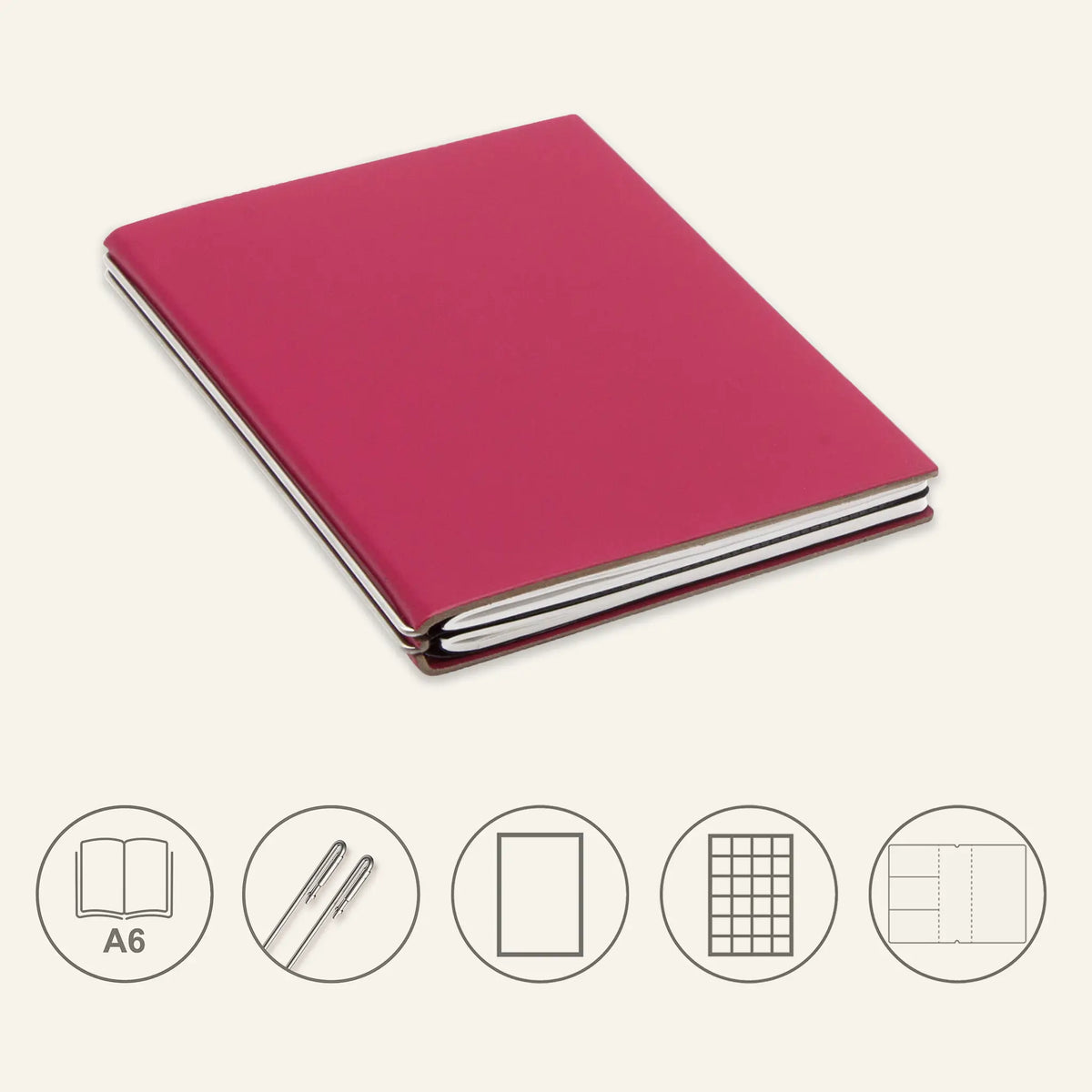A6 STEEL Komplettpaket - Notizbuch