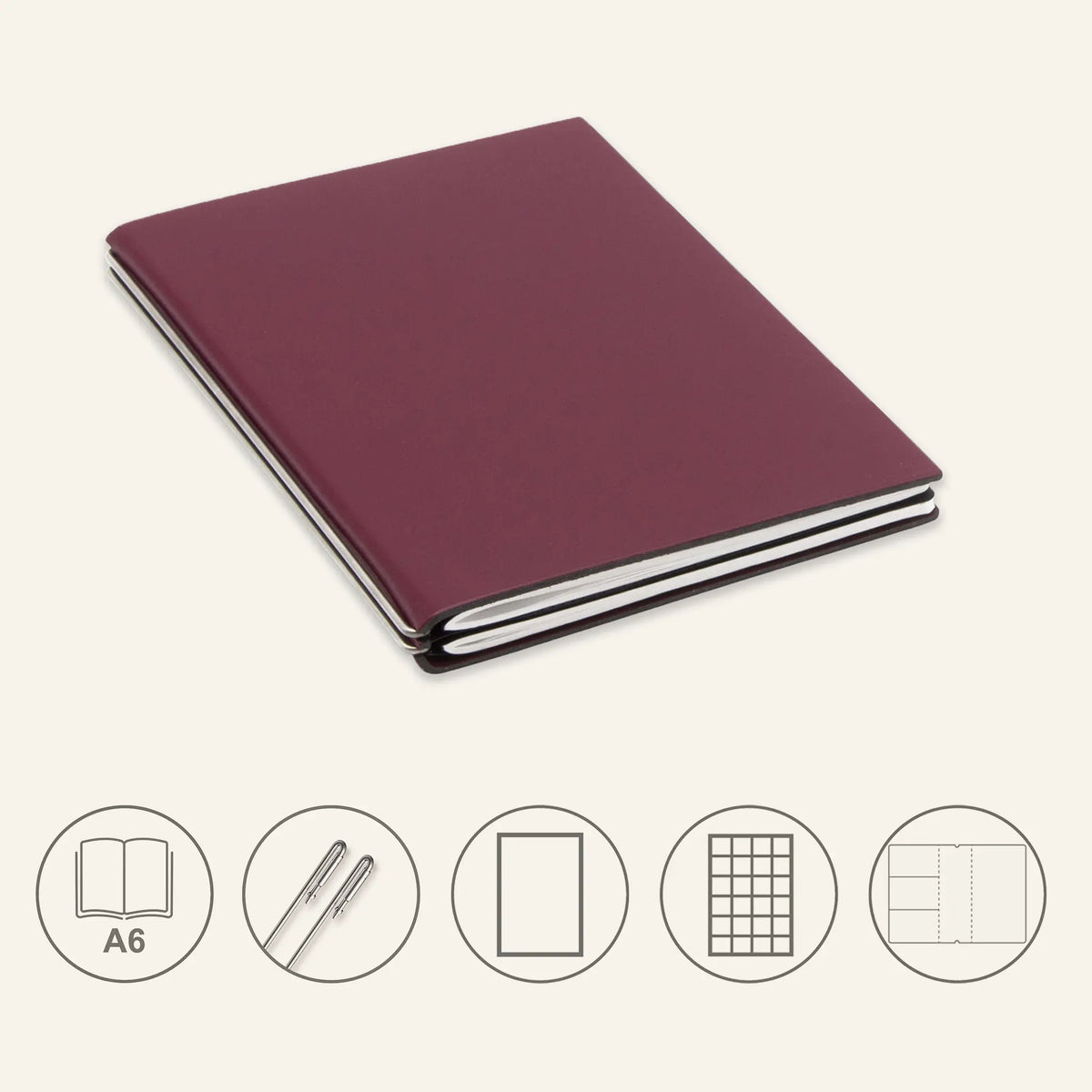 A6 STEEL Komplettpaket - Notizbuch