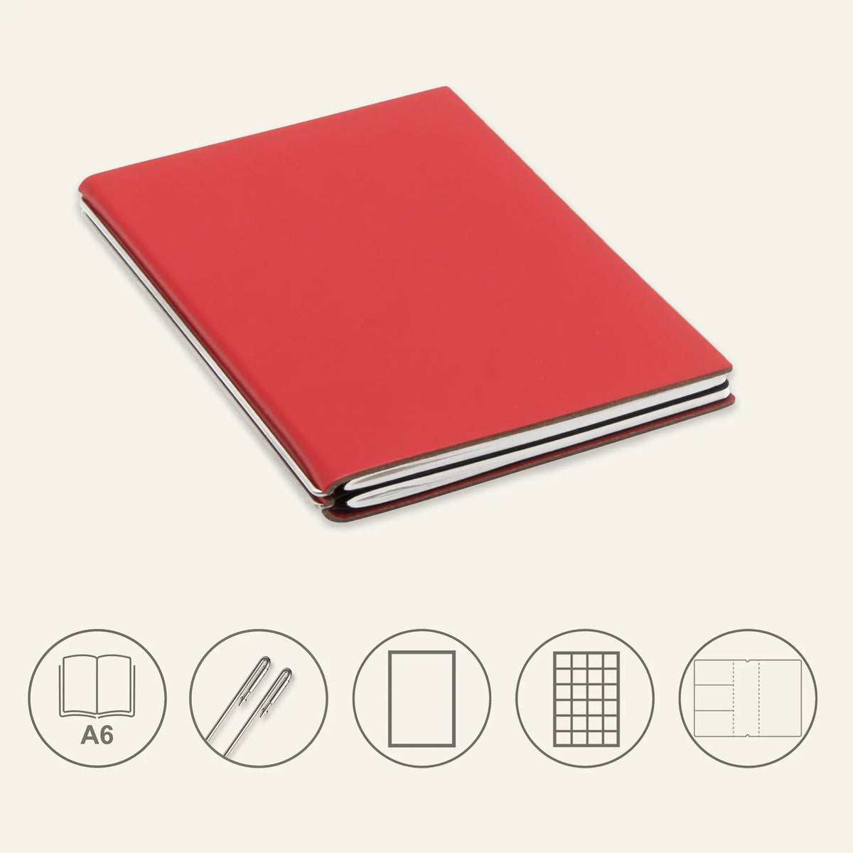A6 STEEL Komplettpaket - Notizbuch