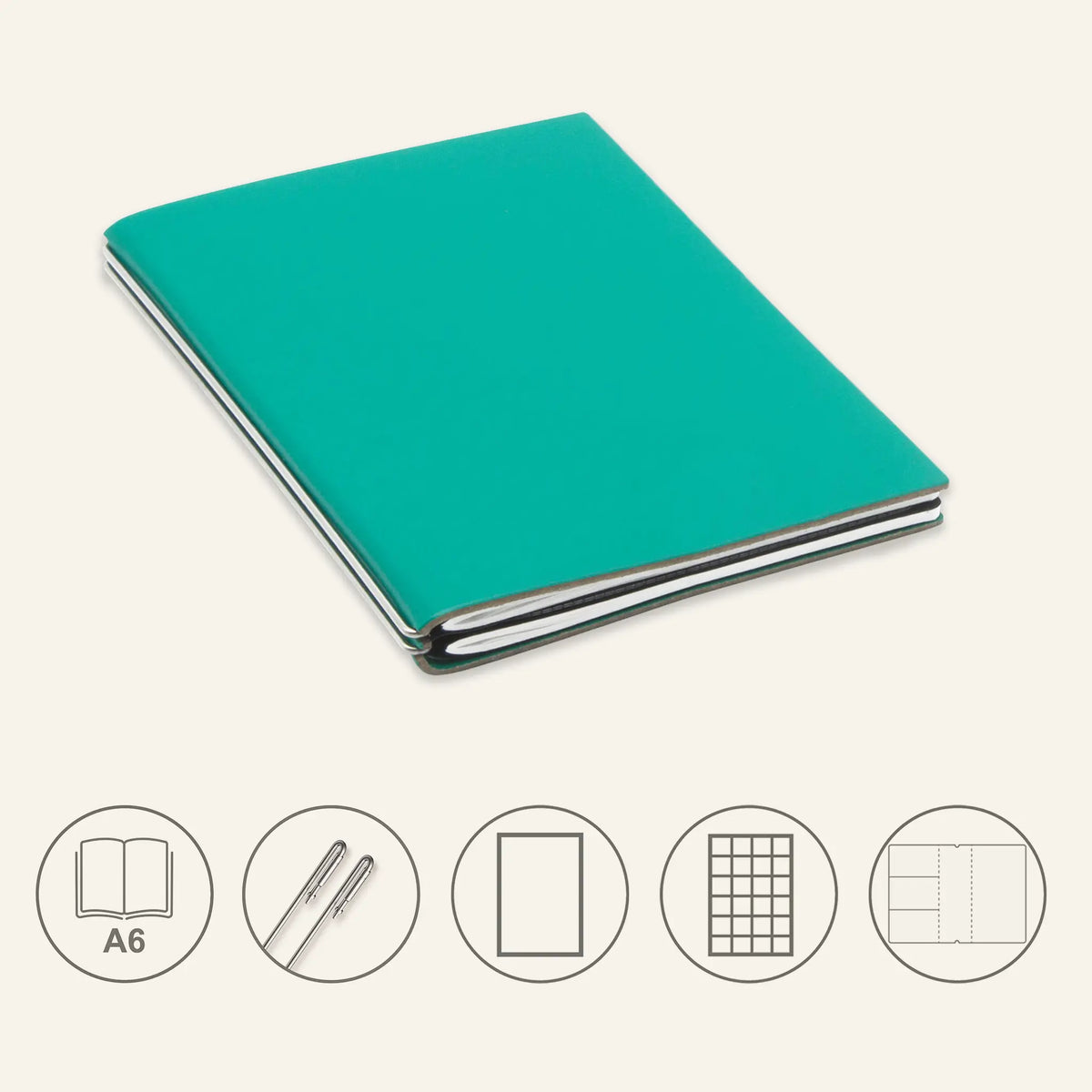A6 STEEL Komplettpaket - Notizbuch