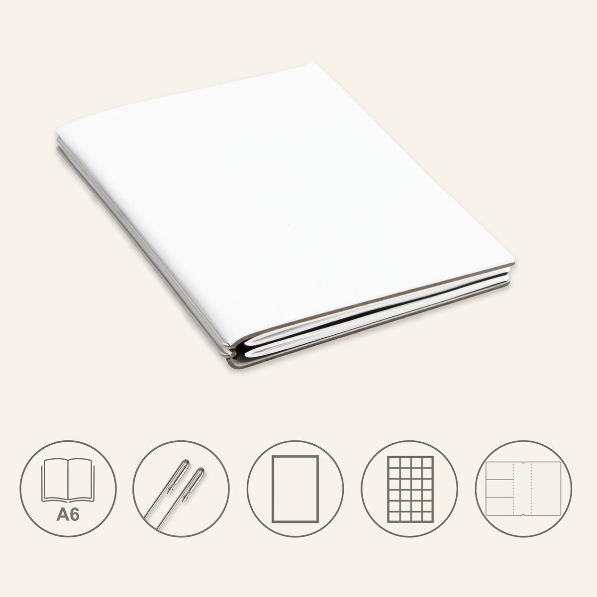 A6 STEEL Komplettpaket - Notizbuch