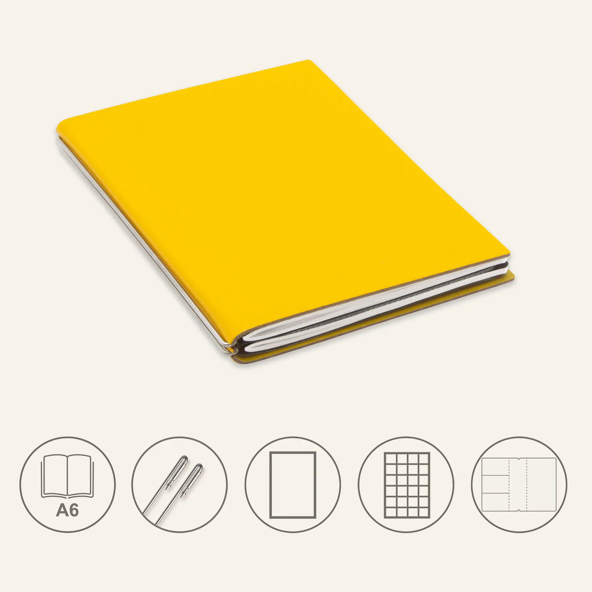 A6 STEEL Komplettpaket - Notizbuch