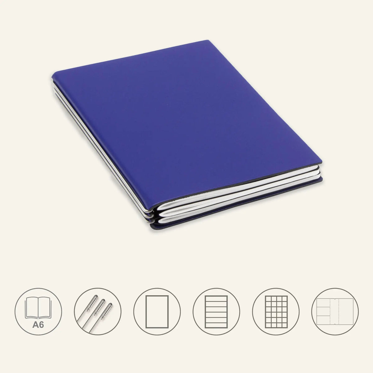 A6 STEEL Komplettpaket - Notizbuch