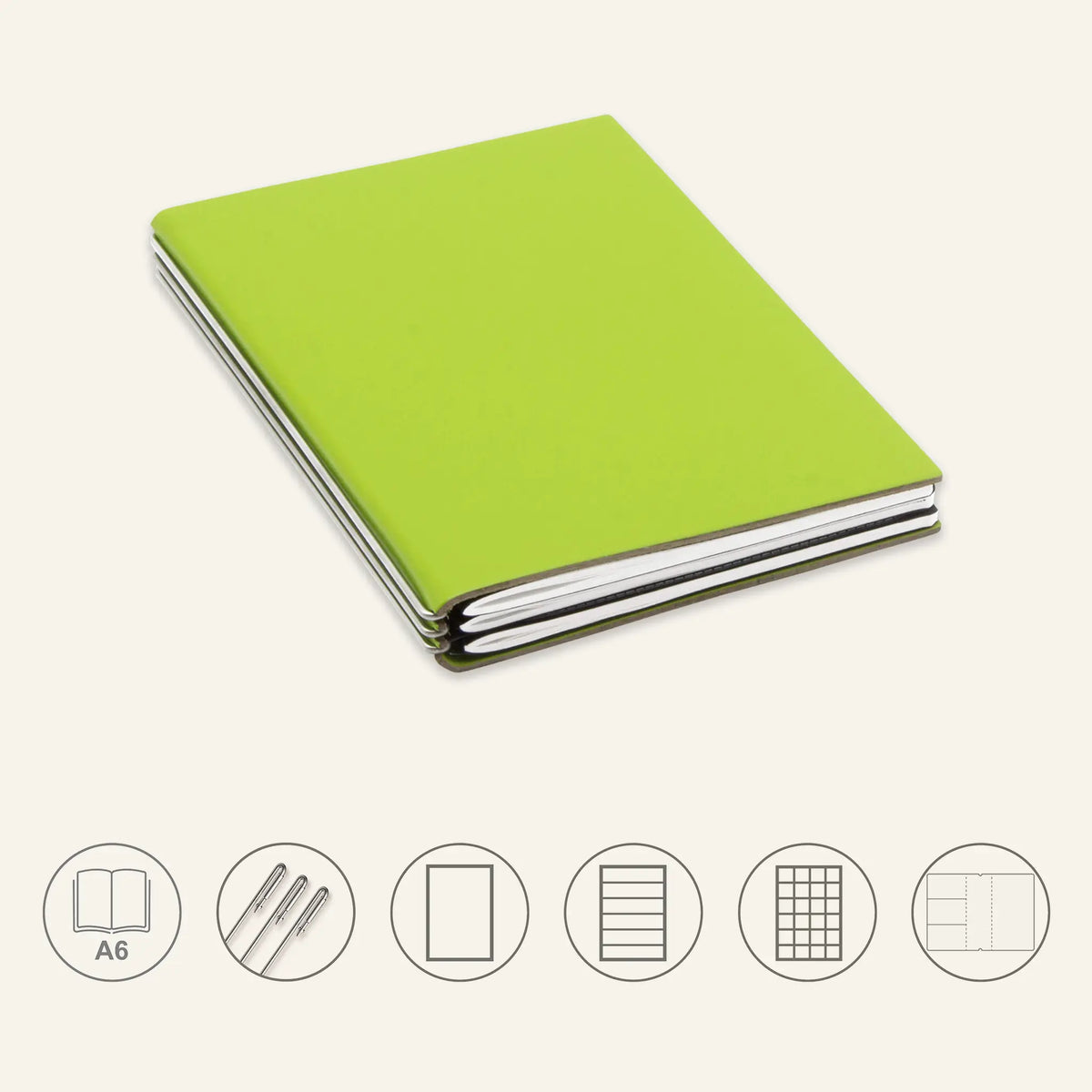 A6 STEEL Komplettpaket - Notizbuch