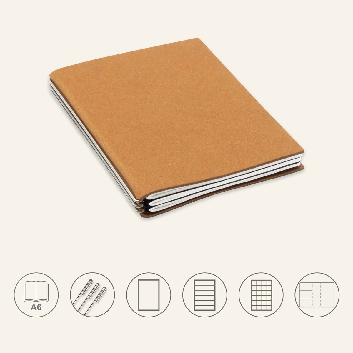 A6 STEEL Komplettpaket - Notizbuch