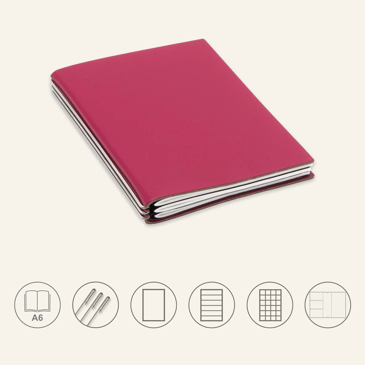 A6 STEEL Komplettpaket - Notizbuch