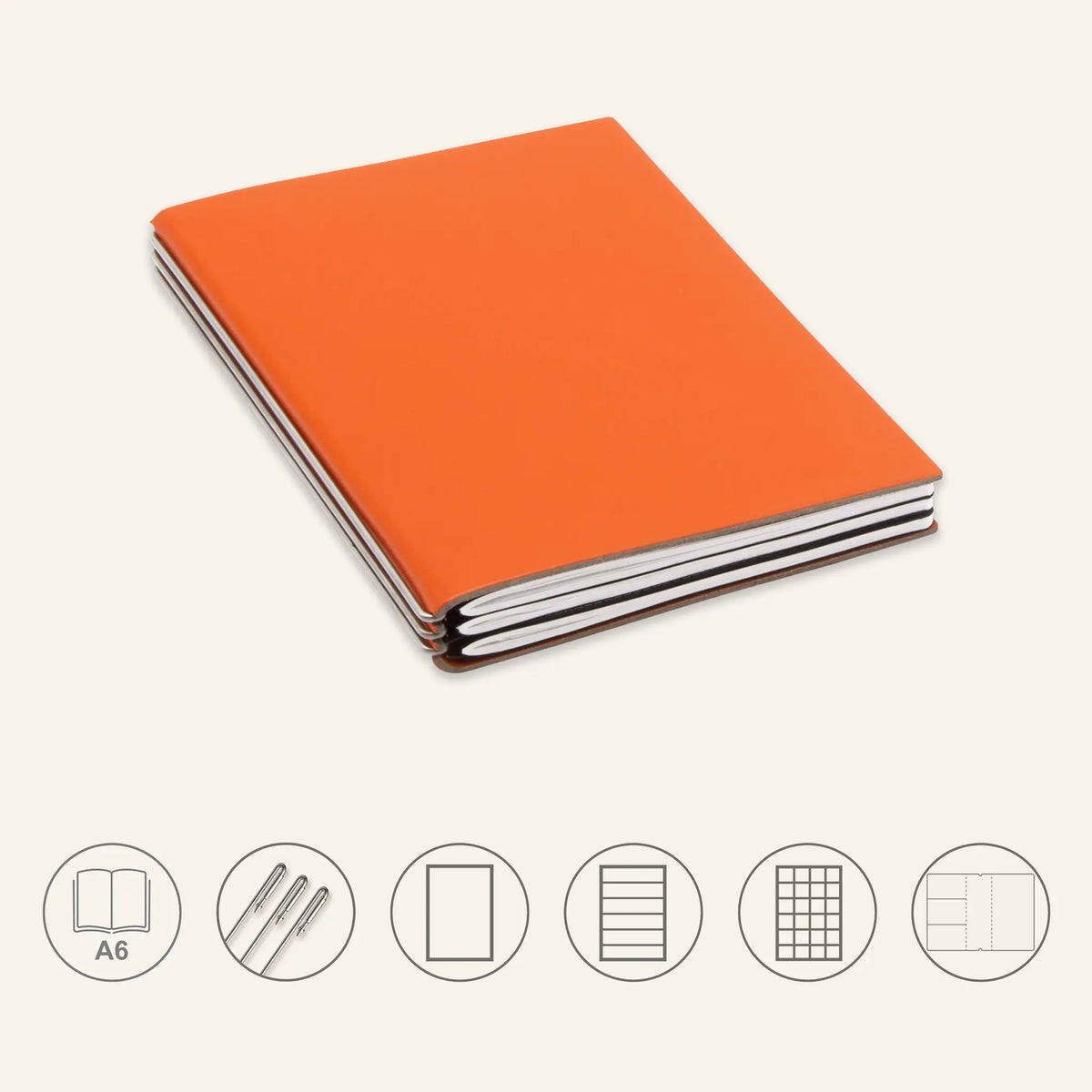 A6 STEEL Komplettpaket - Notizbuch
