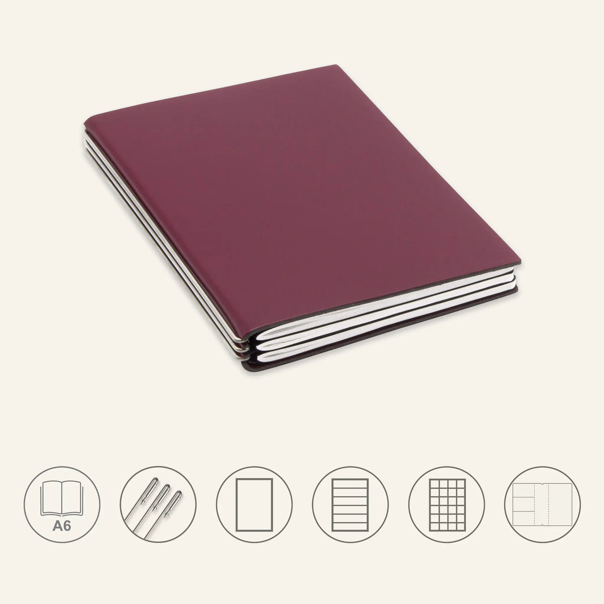 A6 STEEL Komplettpaket - Notizbuch