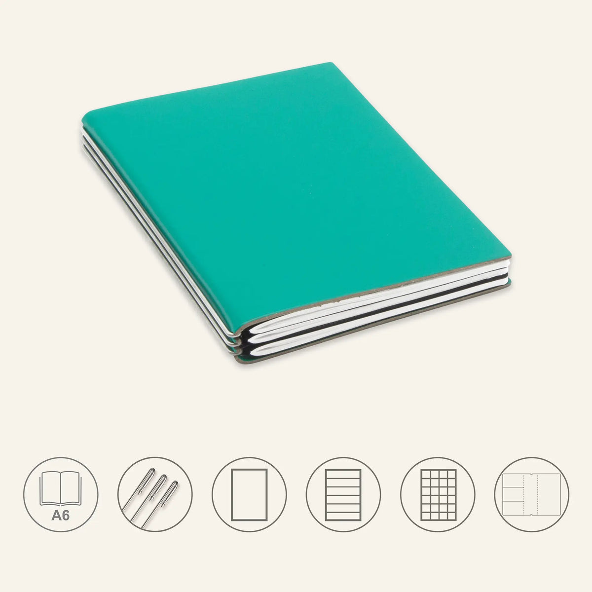 A6 STEEL Komplettpaket - Notizbuch