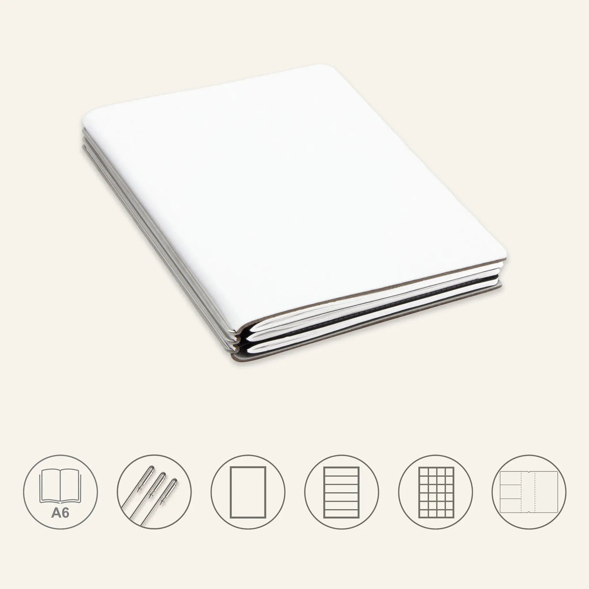 A6 STEEL Komplettpaket - Notizbuch