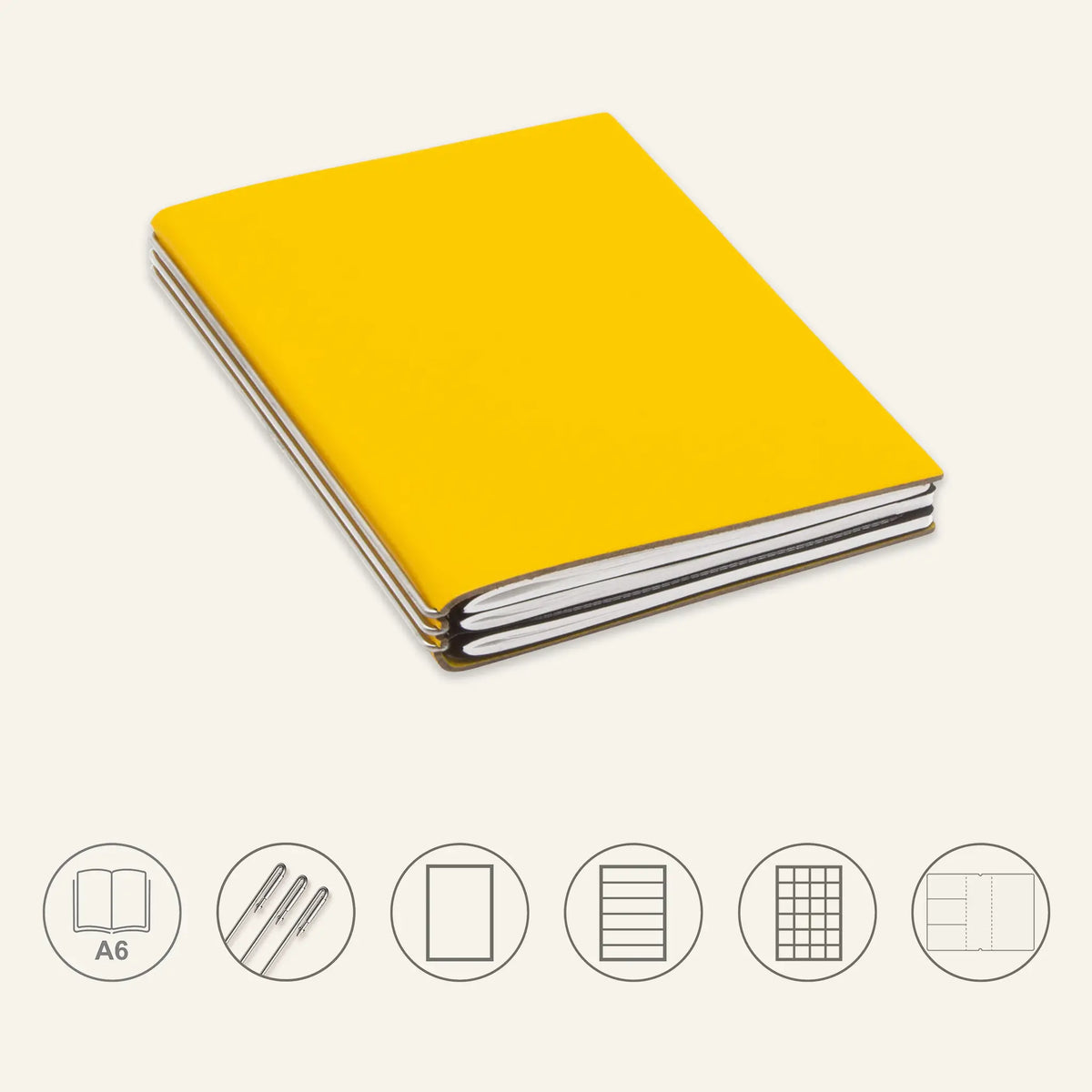 A6 STEEL Komplettpaket - Notizbuch
