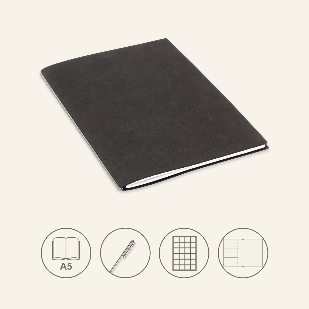 A5 STEEL Komplettpaket - Notizbuch
