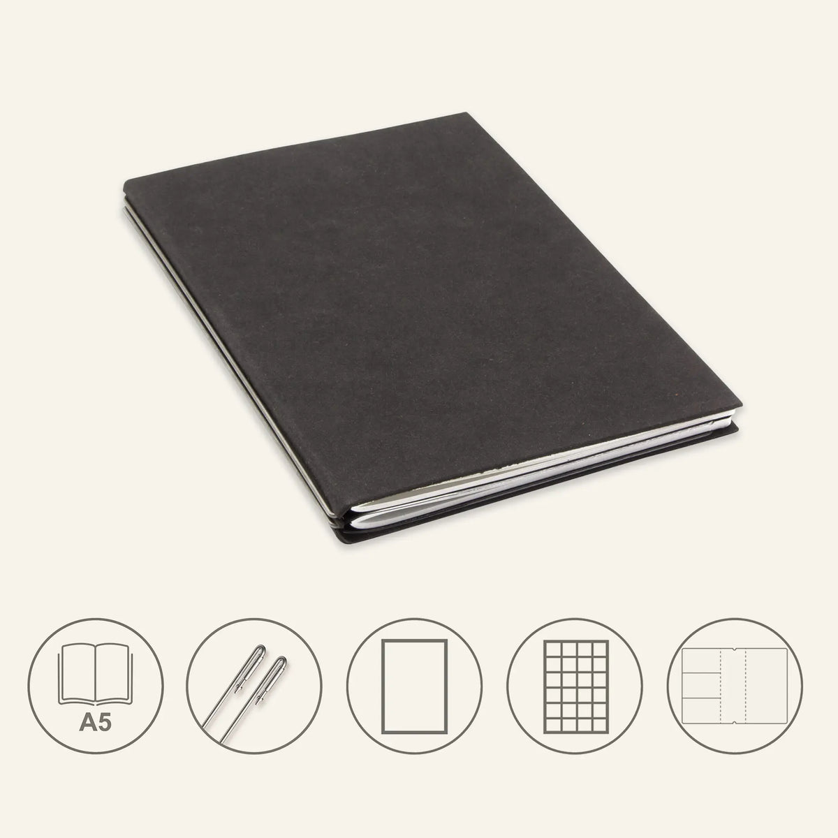 A5 STEEL Komplettpaket - Notizbuch