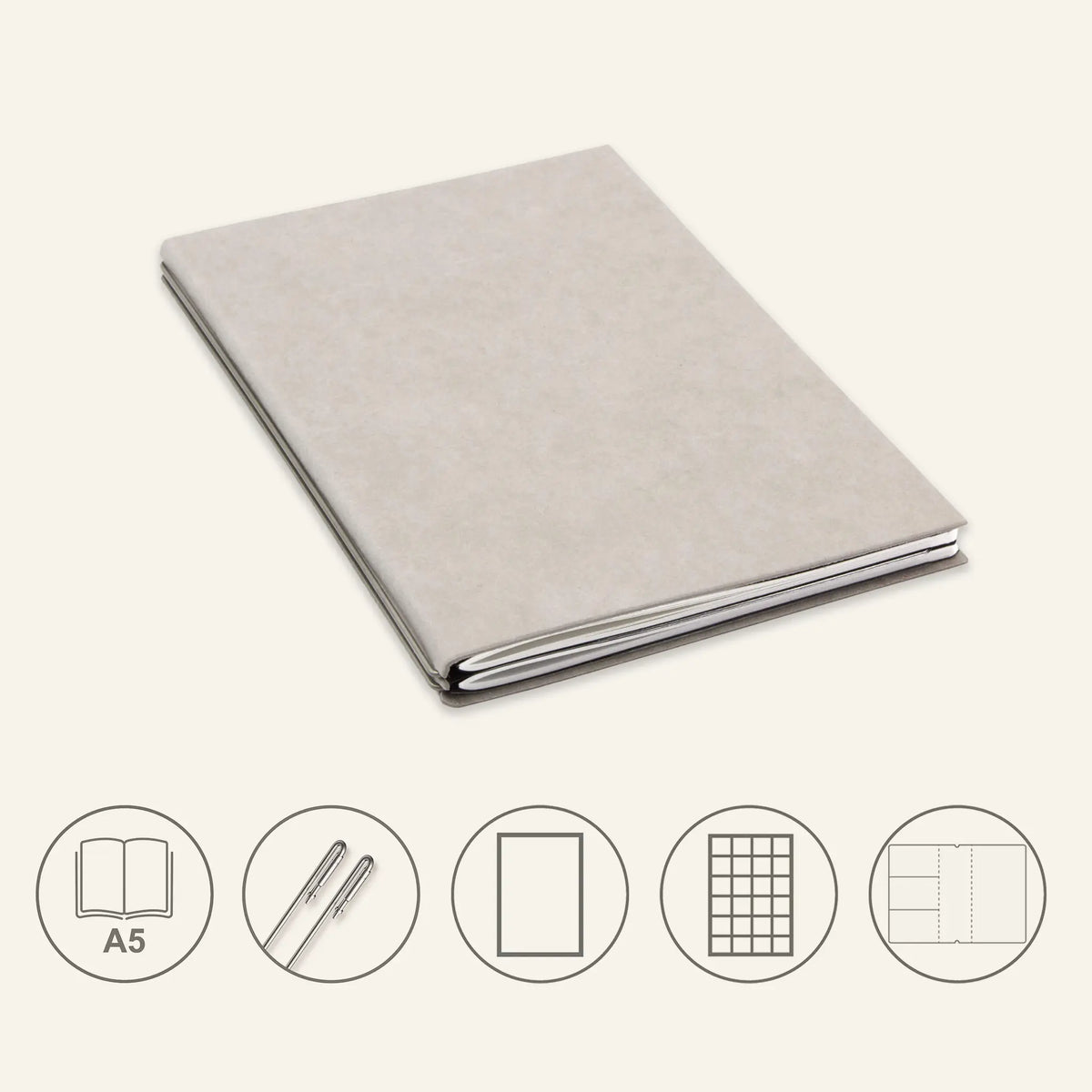 A5 STEEL Komplettpaket - Notizbuch