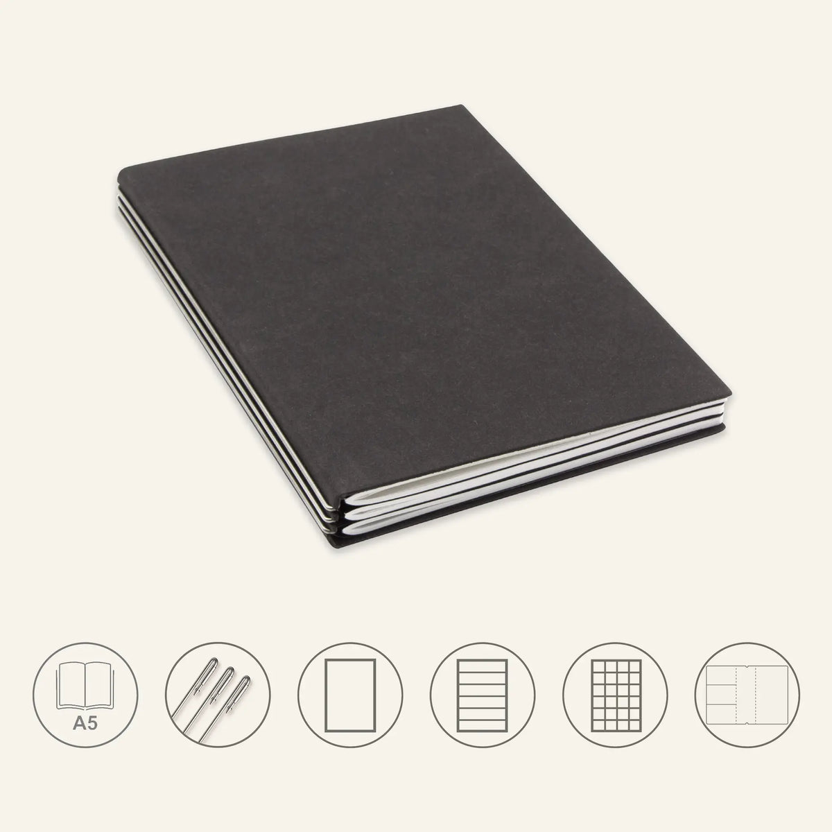A5 STEEL Komplettpaket - Notizbuch