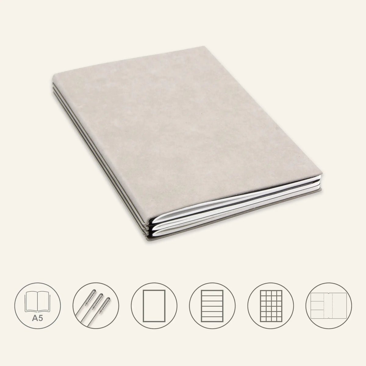 A5 STEEL Komplettpaket - Notizbuch