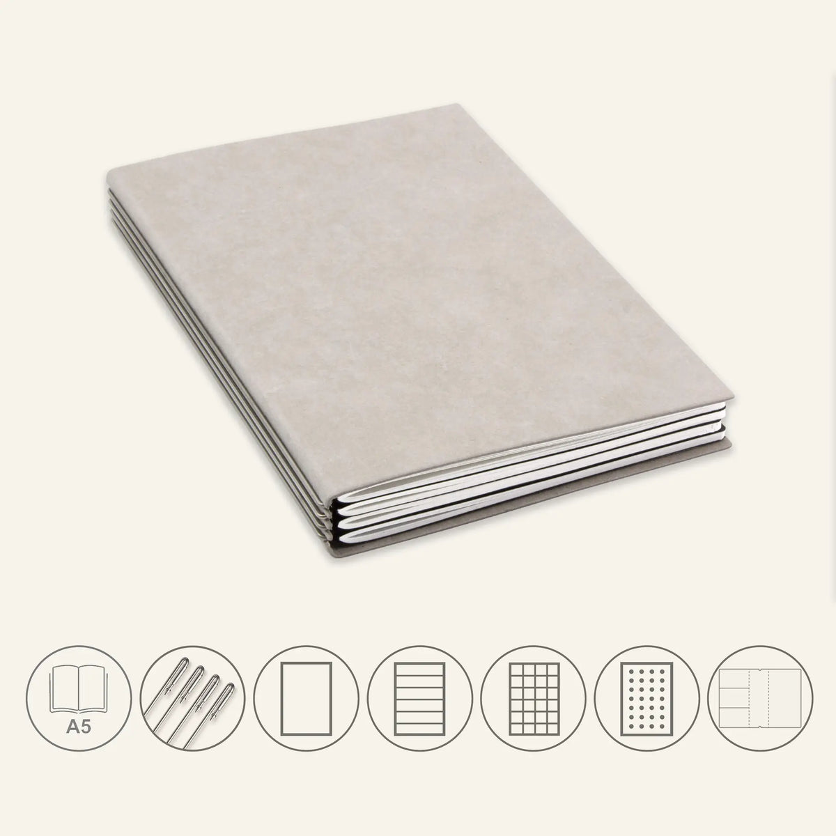 A5 STEEL Komplettpaket - Notizbuch