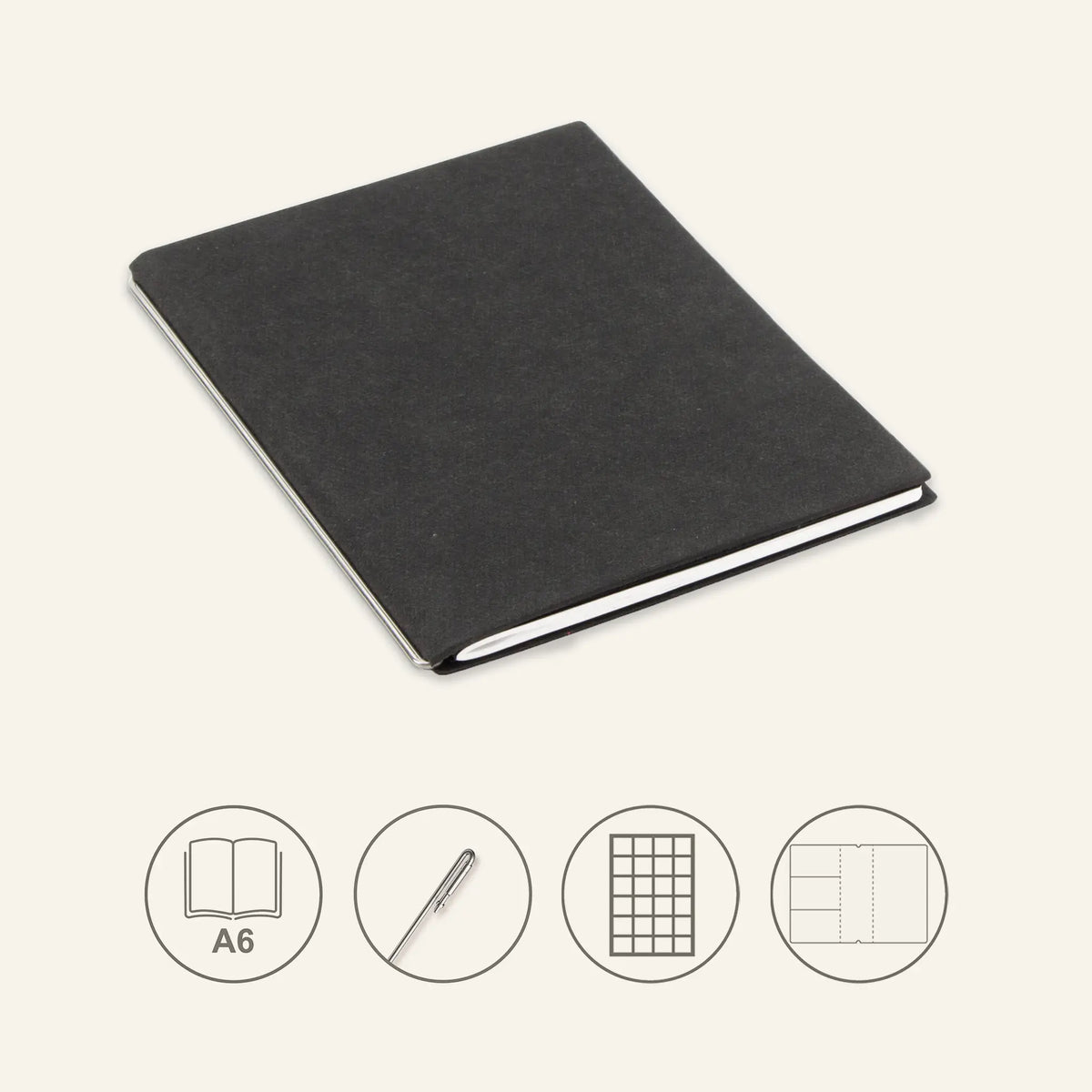 A6 STEEL Komplettpaket - Notizbuch
