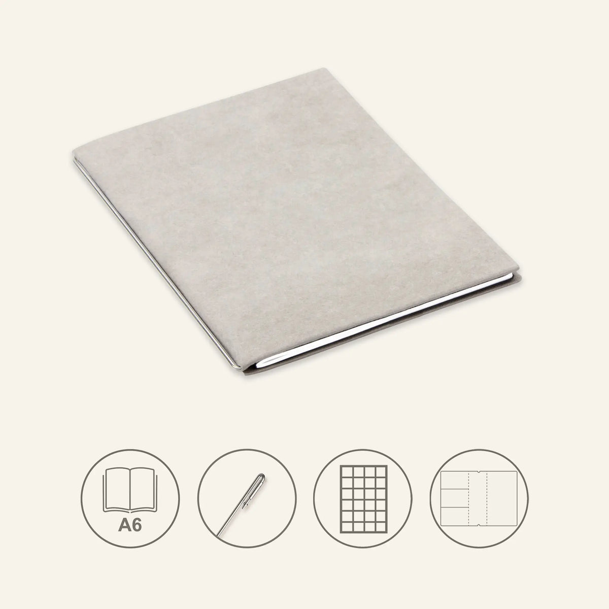 A6 STEEL Komplettpaket - Notizbuch