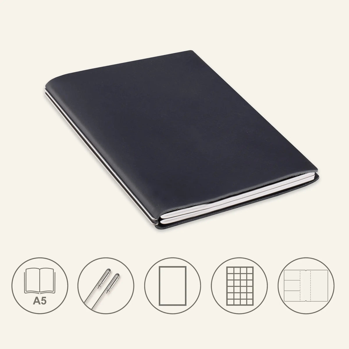 A5 STEEL Komplettpaket - Notizbuch
