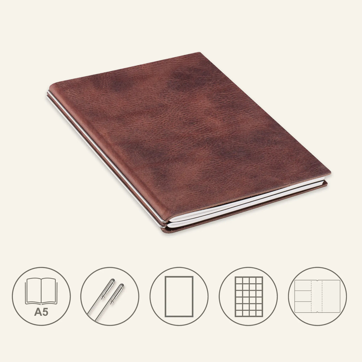 A5 STEEL Komplettpaket - Notizbuch