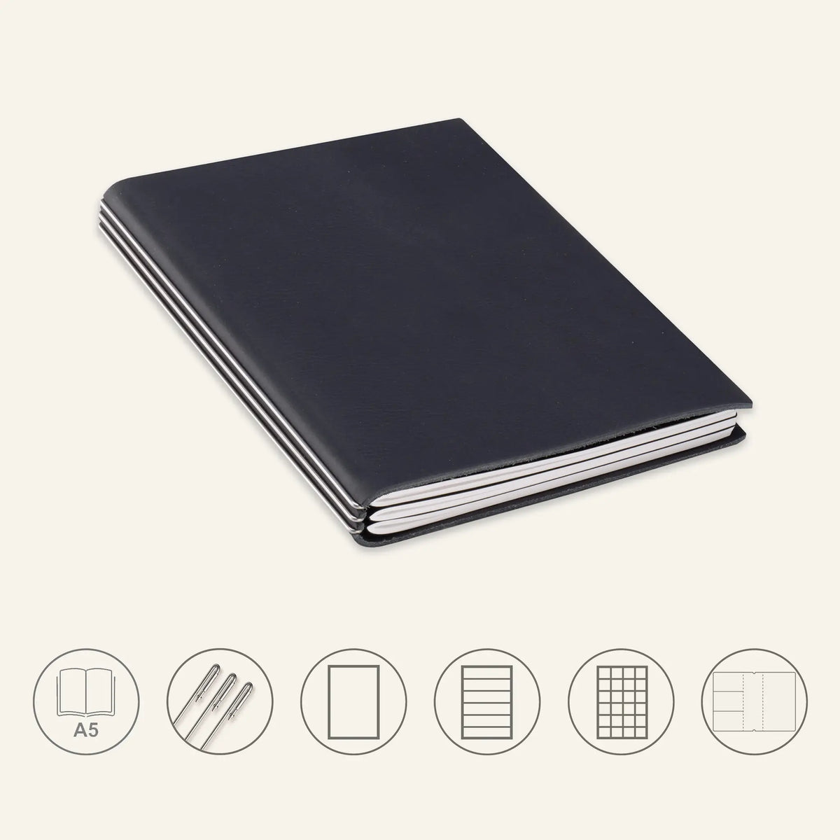 A5 STEEL Komplettpaket - Notizbuch