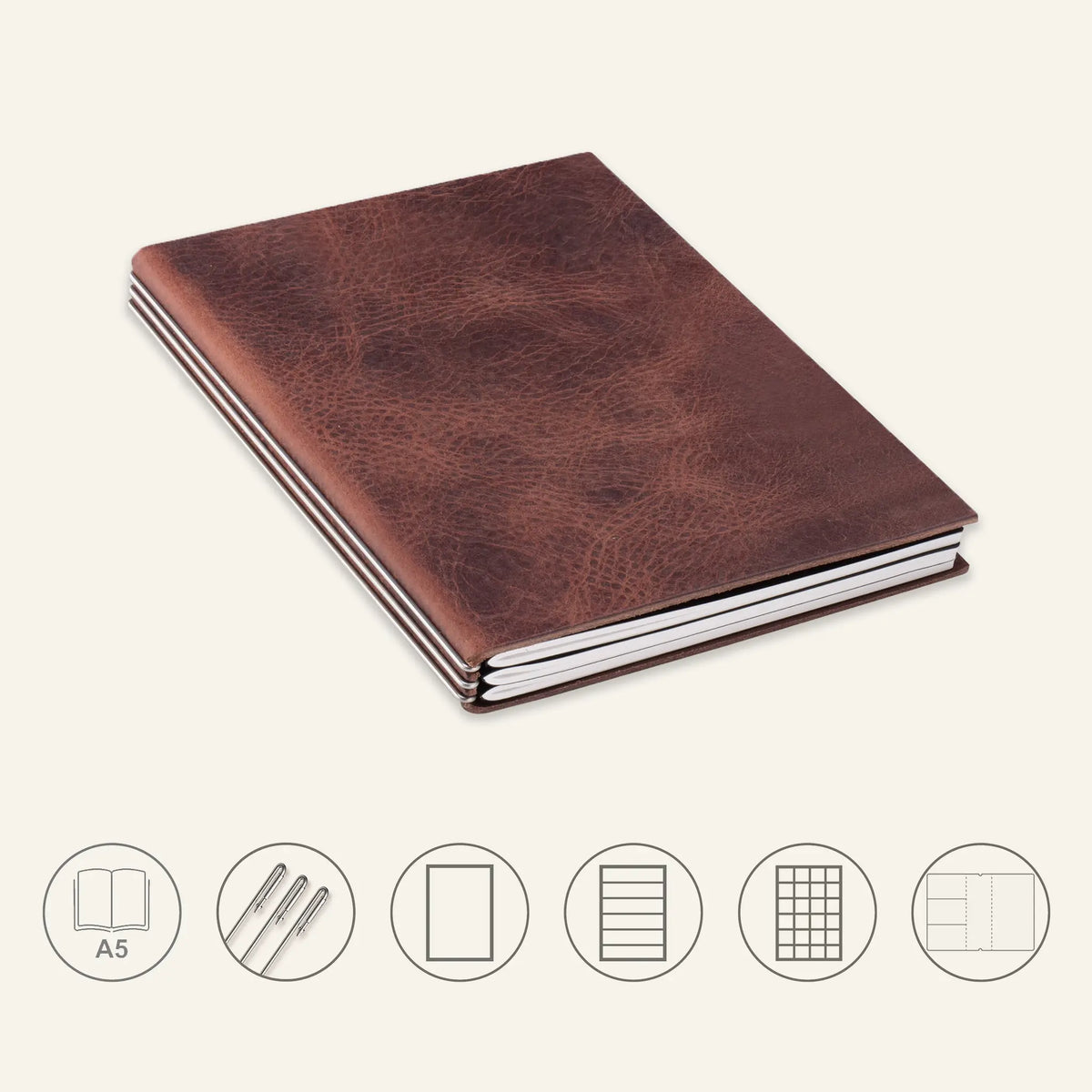 A5 STEEL Komplettpaket - Notizbuch