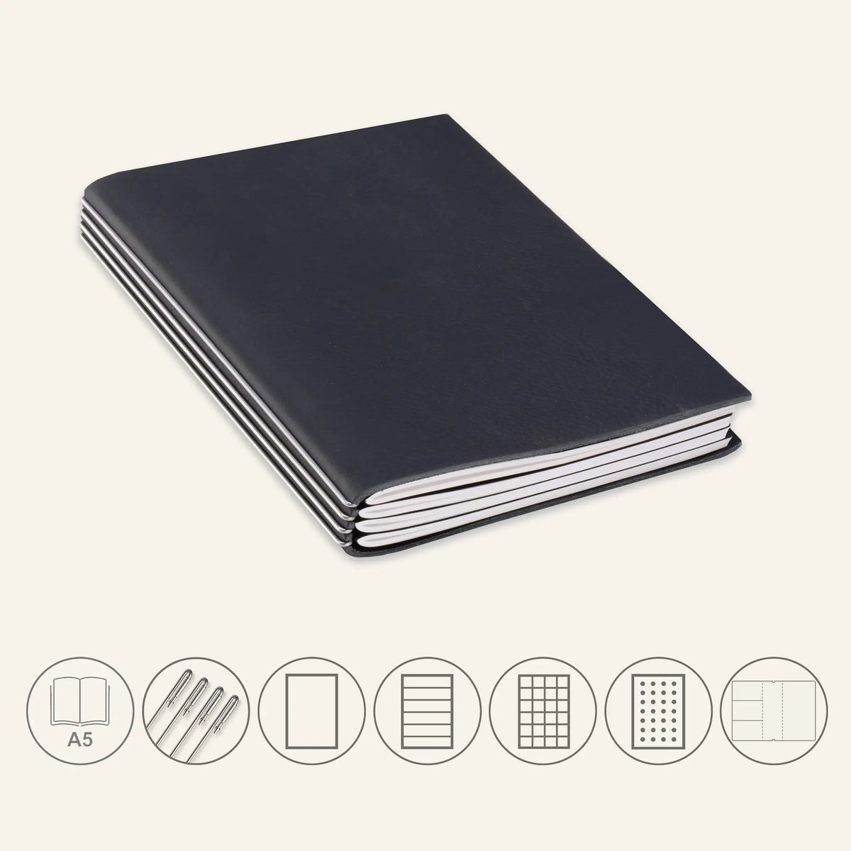 A5 STEEL Komplettpaket - Notizbuch
