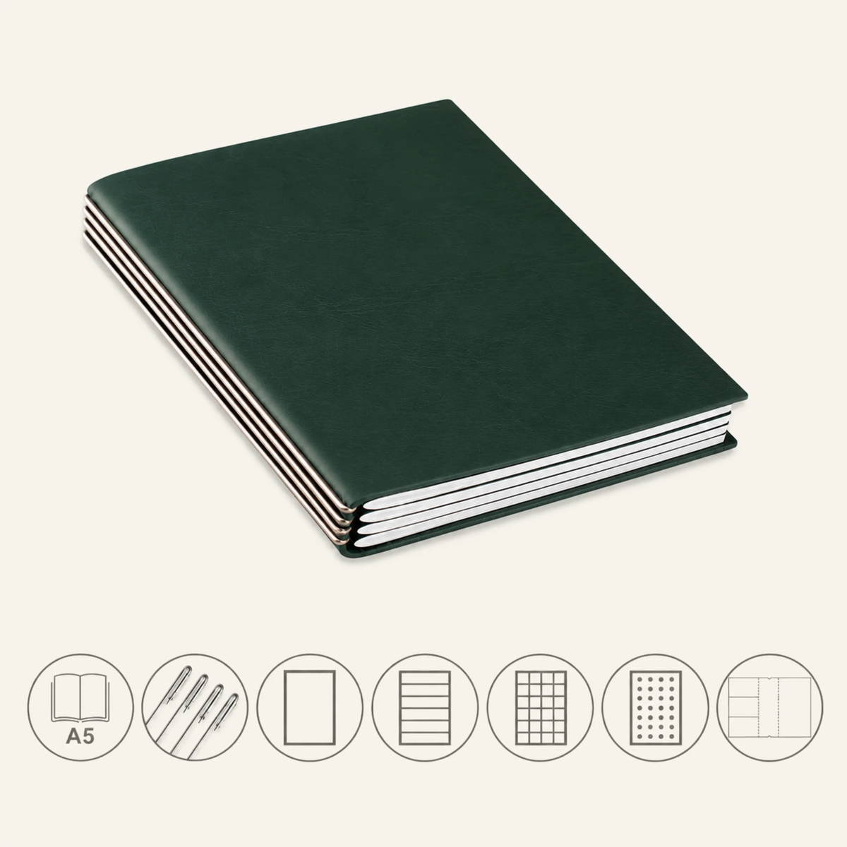 A5 STEEL Komplettpaket - Notizbuch