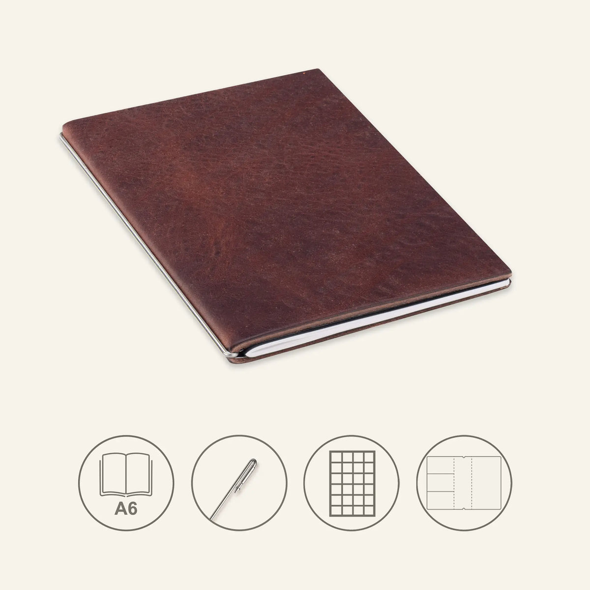 A6 STEEL Komplettpaket - Notizbuch