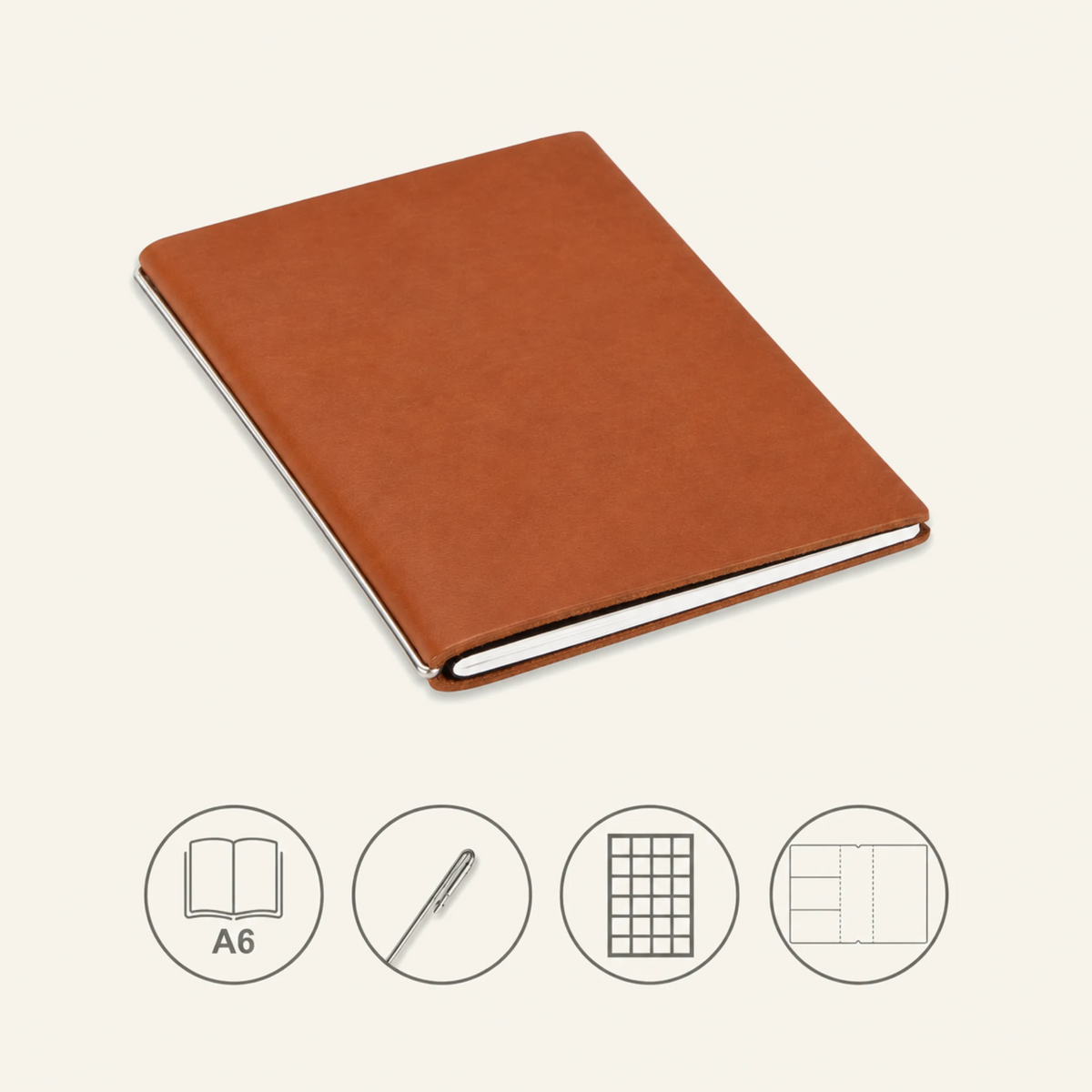 A6 STEEL Komplettpaket - Notizbuch