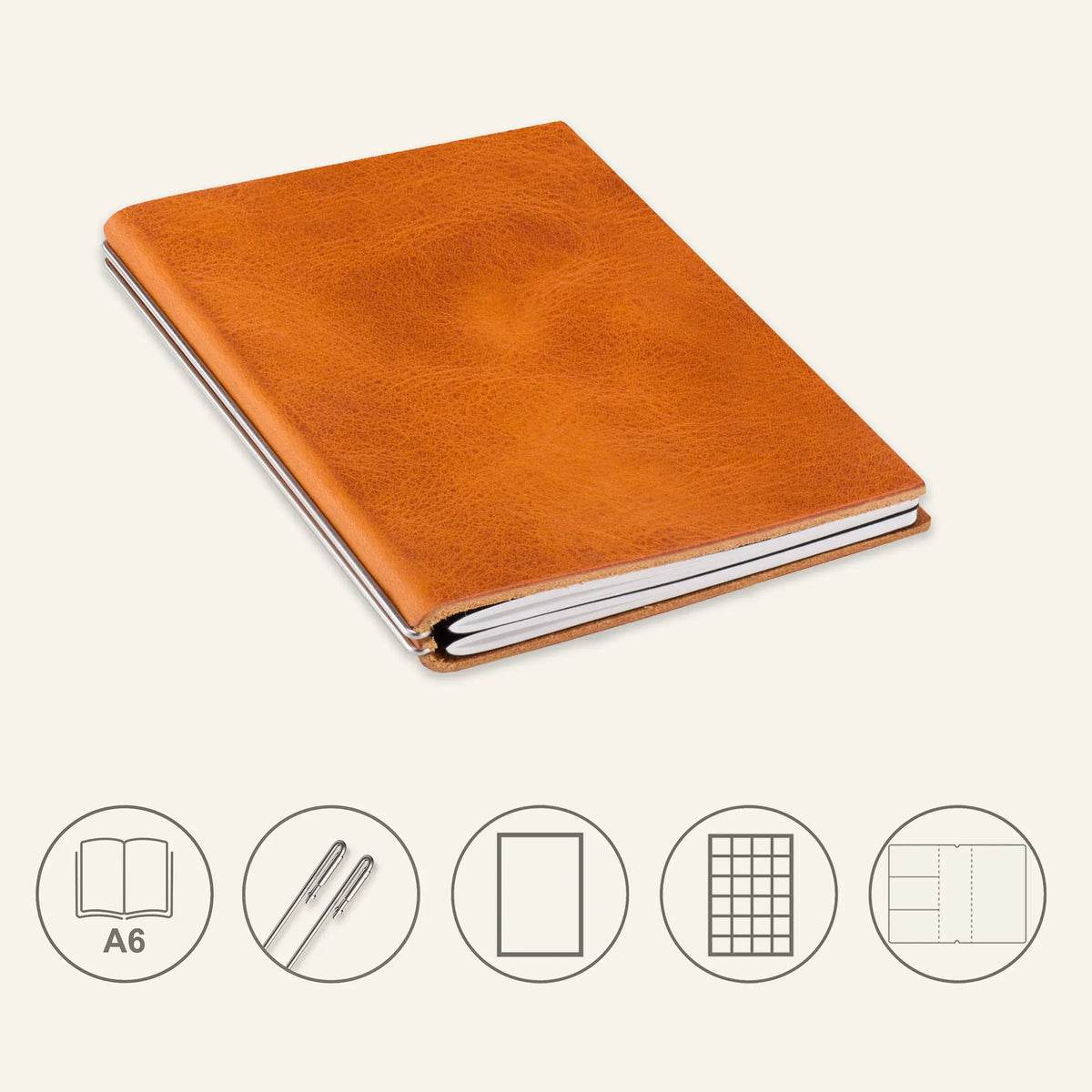 A6 STEEL Komplettpaket - Notizbuch