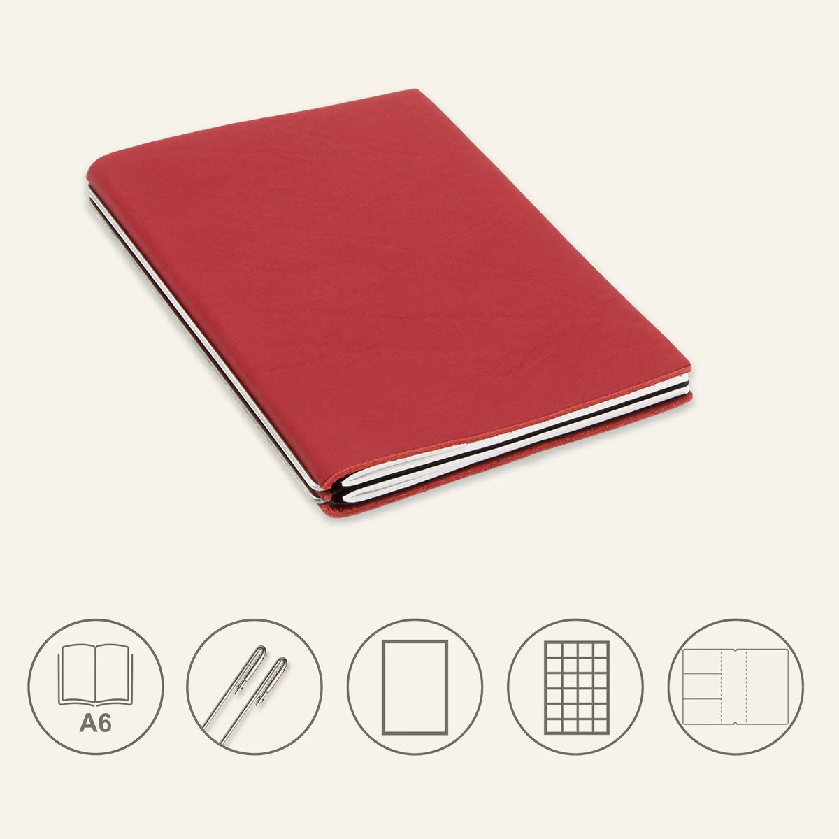 A6 STEEL Komplettpaket - Notizbuch