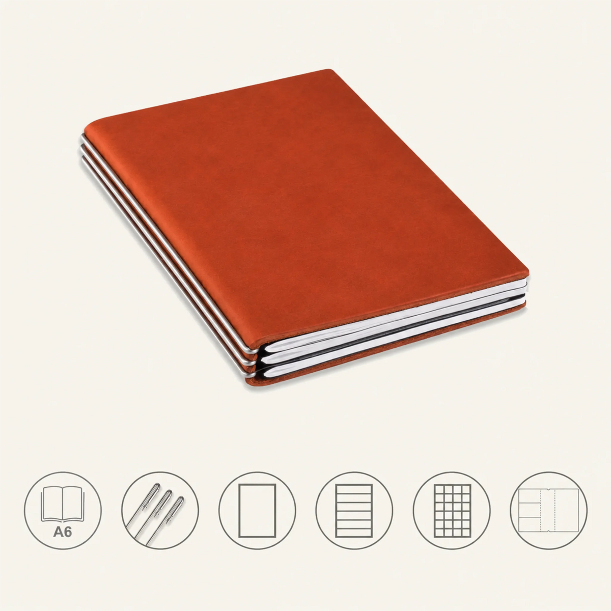 A6 STEEL Komplettpaket - Notizbuch